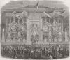 FINANCE. Illumination of Bourse, for Birth Imperial Prince 1856 old print