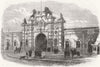 ANTWERP. The Porte De Malines (Mechelen)  1866 old antique print picture