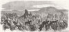 ICELAND. Crossing the Lava-field of the Kapella Hraun 1866 old antique print