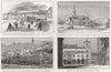 BELLUNO.Earthquake-Piazza Campitelli.Refugees;Conegliano,cathedral;Palace 1873