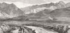 AFGHANISTAN. Gorge Tirband-I-Turkestan, through which Murghab flows 1885 print