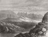 SAUDI ARABIA. Palm Grove on the coast of Midian 1877 old antique print picture
