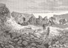HISARLIK.Dr Schliemann Excavations Biga peninsula.Scaean gate palace Priam 1878