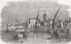 ITALY. Civita Vecchia 1849 old antique vintage print picture