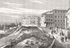 TURKEY. Hotel at Pera, Occupied by Lord Salisbury and his Staff 1876 old print