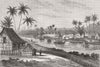 MALAYSIA.View of the Encampment,Bandar Baru,from the back of the Residency 1878