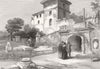 ITALY. Tombs Of The Scipios 1872 old antique vintage print picture