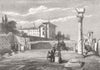 ROME. Sketches in Rome. The Basilica Jovis, Palace of the Caesars 1872 print
