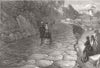 ROME. The Nova Via, Palatine Hill 1872 old antique vintage print picture