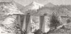 INDIA. Military bridge over the Anumbar River, Thull Chotiali, Baluchistan 1886
