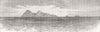 TUNISIA. Volcanic eruption , Island of Galita Galite 1886 old antique print
