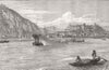 HUNGARY. Buda, ancient capital of (Bi-centenary recapture Turks 1886 old print