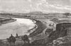 TURKMENISTAN. Junction of Murghab & Kushka rivers, Ak-Tapa 1885 old print