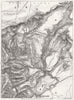 TRANSVAAL. Map border between Newcastle, Laing's Nek & Wakkerstroom 1881