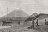 FUJIYAMA. Volcano Fusiyama, the Sacred mountain of Japan 1881 old print
