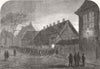 MILITARIA. The Danish troops leaving the Mint in Altona before Daybreak 1868