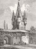 GERMANY. Ancient walls of Augsburg, in course Demolition; Inside 1873 print