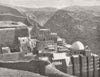 ISRAEL. The Convent of Mar Saba, Palestine 1881 old antique print picture