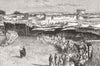 UZBEKISTAN. The Market place at Kitab 1884 old antique vintage print picture