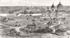 RUSSIA. Omsk, from the garden of the Governor-general 1884 old antique print