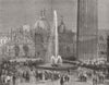 VENICE.Inaugurating the new water supply of Venice in the Piazza San Marco 1884