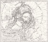 NORTH POLE. American Expedition. map showing previous explorers routes 1878