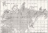 ARCTIC. North-east passage-map route Nordenskjold expedition 1879