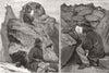 LESOTHO.Siege of Morosi's mountain.Saddle Rock-Colonial soldier in Scones 1879