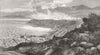 CHILE. Valparaiso from the hills South-East of the city 1891 old antique print