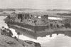 EGYPT. General view of Philae from the Island of Biggeh 1880 old antique print