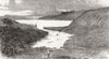 NEW ZEALAND. Terrawerra lake & mountain, volcanic eruption in 1886 old print
