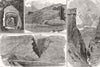 INDIA. Chapper Rift on the Quetta railway. Tunnel; Manghi End; Dargi 1886