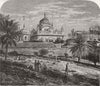 INDIA.Indian Sketches-The Tomb of Runjeet Singh,founder of the Sikh Empire 1872
