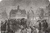 AMSTERDAM. 300th anniversary of Dutch Independence. Rejoicings -lights Dam 1872