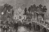 AMSTERDAM. Independence 300th anniversary.Celebrations-Brielle gate 1872 print