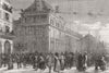 PARIS. Balloon post. A Welcome visitor-a Pigeon 1871 old antique print picture