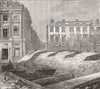 PARIS COMMUNE. Barricade at place De La Concorde & Rue St Florentin 1871 print