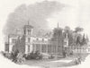 SCOTLAND. Dundurn castle, Hamilton, Canada west 1849 old antique print picture