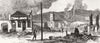 SERBIA. Knjazevac (Gurgussovatz) burnt Turks post battle 1876 old print