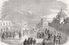 MEXICO. Entry of French troops into Veracruz 1862 old antique print picture