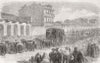 PORTUGAL. Funeral of the late king of Portugal, at Lisbon 1862 old print