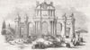 SPAIN. Grand entrance to Madrid 1846 old antique vintage print picture