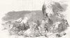 SPAIN. Crew & passengers of The Great Liverpool camped beach Corcubión 1846