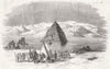 TEMPLES. The Pyramid lake 1846 old antique vintage print picture