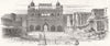 INDIA. Delhi after the siege. gate of the palace 1858 old antique print