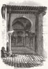 ALGERIA. Moorish porch in the house of Dey Mustapha, Algiers 1858 old print