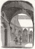 ALGERIA. Vestibule in the house of Dey Mustapha, Algiers 1858 old print