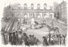 SPAIN. Inauguration of the statue of Queen Isabella II, at Madrid 1850 print