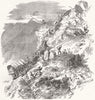 SOUTH AFRICA. Waggon ascending the uncommoss hill, Natal 1852 old print