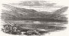 INDIA. The Oghee outpost fort, Huzara frontier, Punjab 1870 old antique print